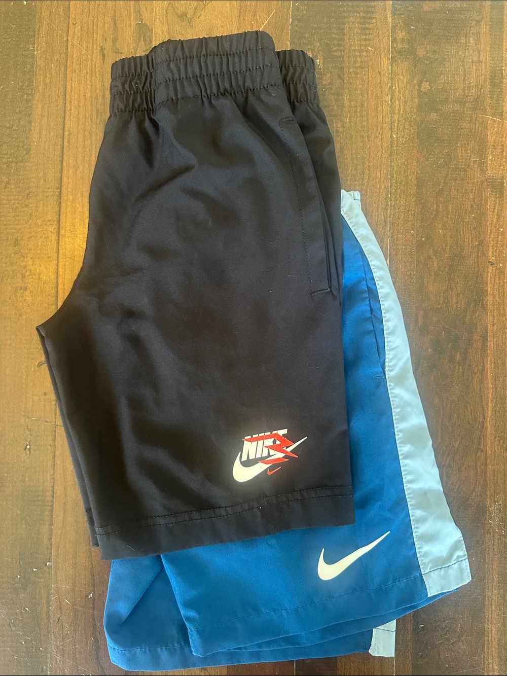 Nike Kids Dri-FIT Shorts in Black & Blue